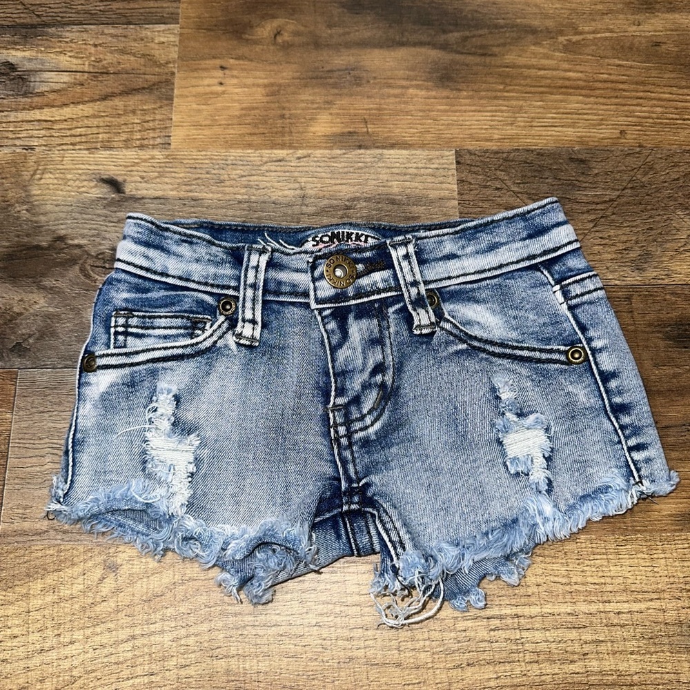 Toddler size small  sonikki denim shorts